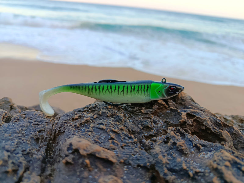 Waylander - Mean Minnow x3 Soft Plastic with Jighead (Lead Free) 27g
