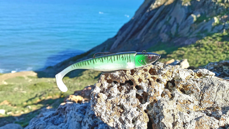 Waylander - Mean Minnow x3 Soft Plastic with Jighead (Lead Free) 27g