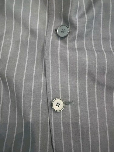 Gritti by Ermenegildo Zegna Navy Two Piece Suit Pin Striped Designer Size 38R