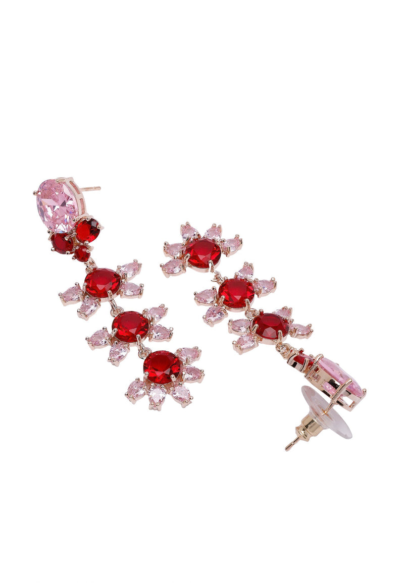 Diva Floral Dangle Earrings