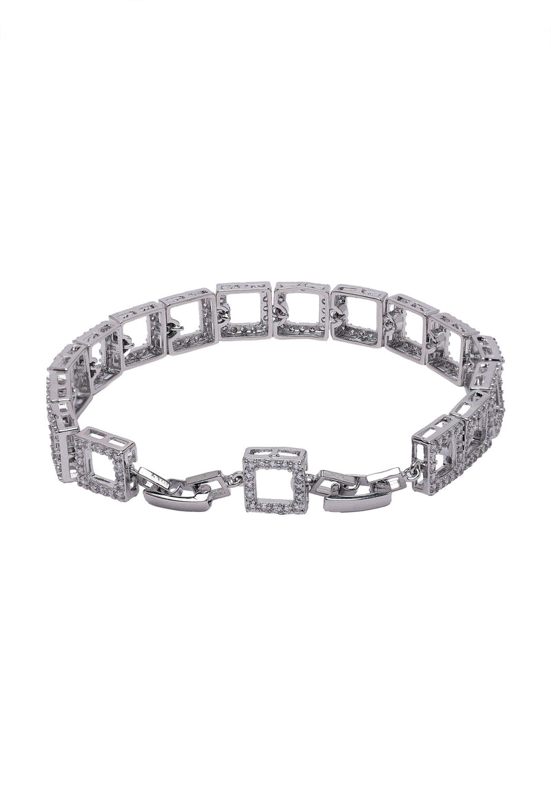 Diva Hollow Square Chain Bracelet