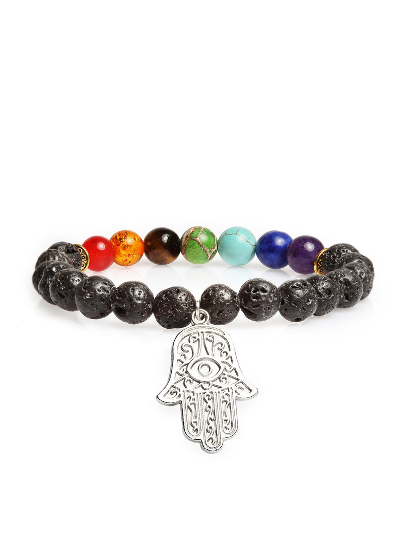8MM A+ Grade Natural Authentic Stones 7 Chakra Oil Diffuser Bracelet for Yoga Meditation Balancing Reiki Healing