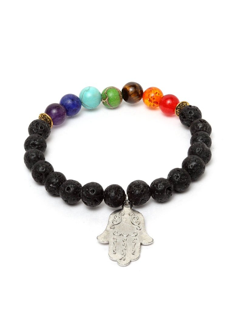8MM A+ Grade Natural Authentic Stones 7 Chakra Oil Diffuser Bracelet for Yoga Meditation Balancing Reiki Healing