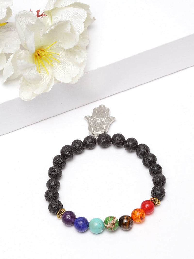 8MM A+ Grade Natural Authentic Stones 7 Chakra Oil Diffuser Bracelet for Yoga Meditation Balancing Reiki Healing