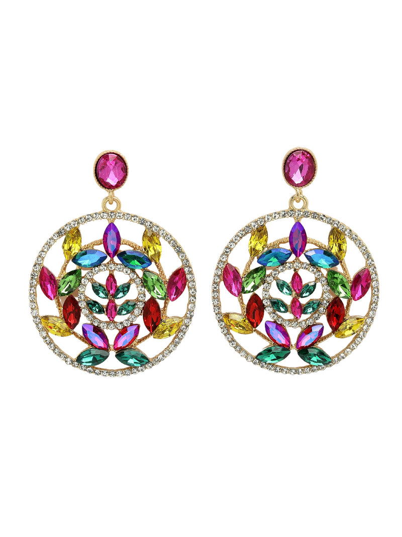Elegant Hollow Floral Drop Earrings