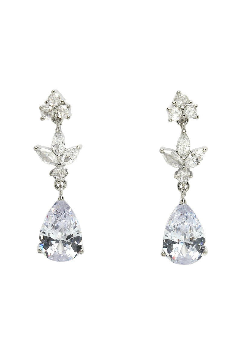 Delicate Silver Raindrop Earrings