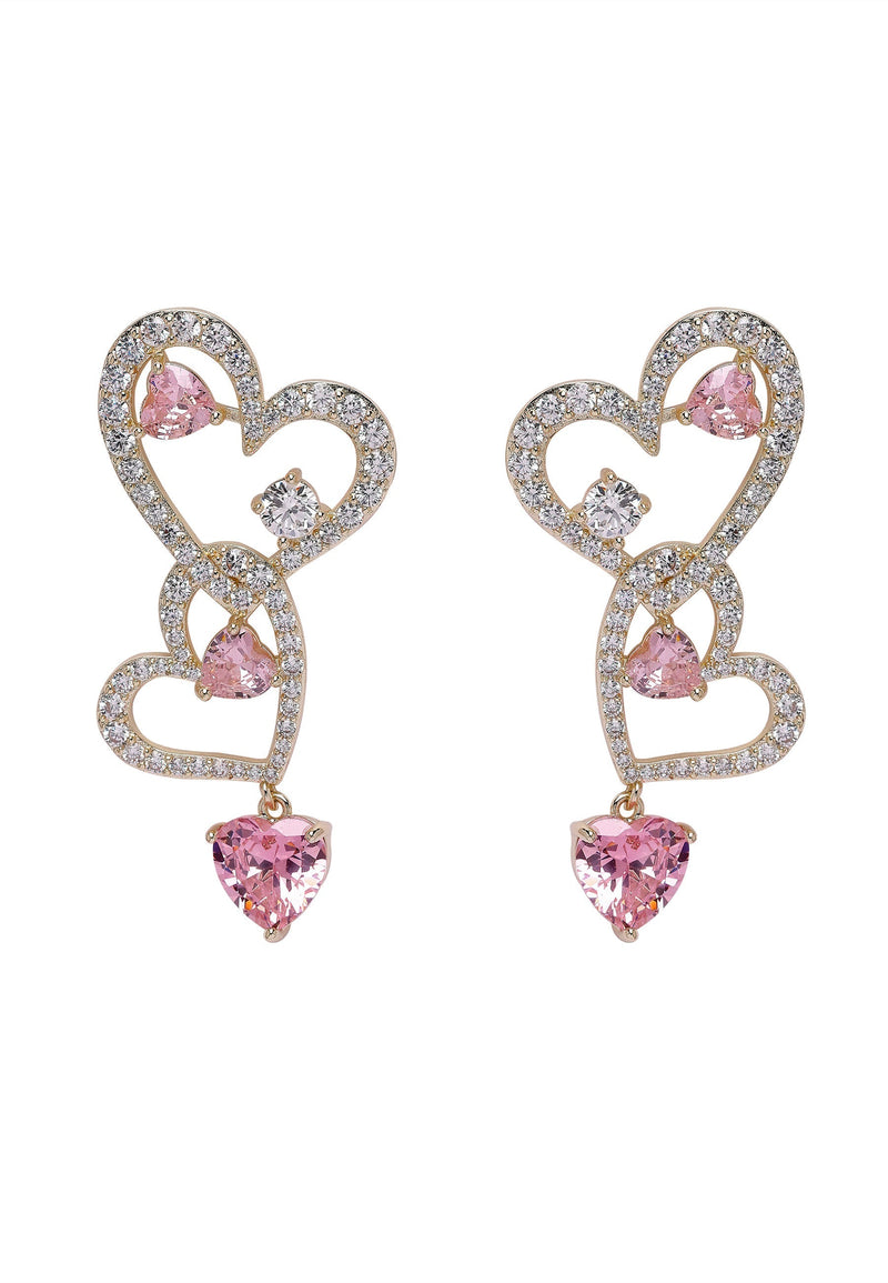 Diva Heart Drop Earrings