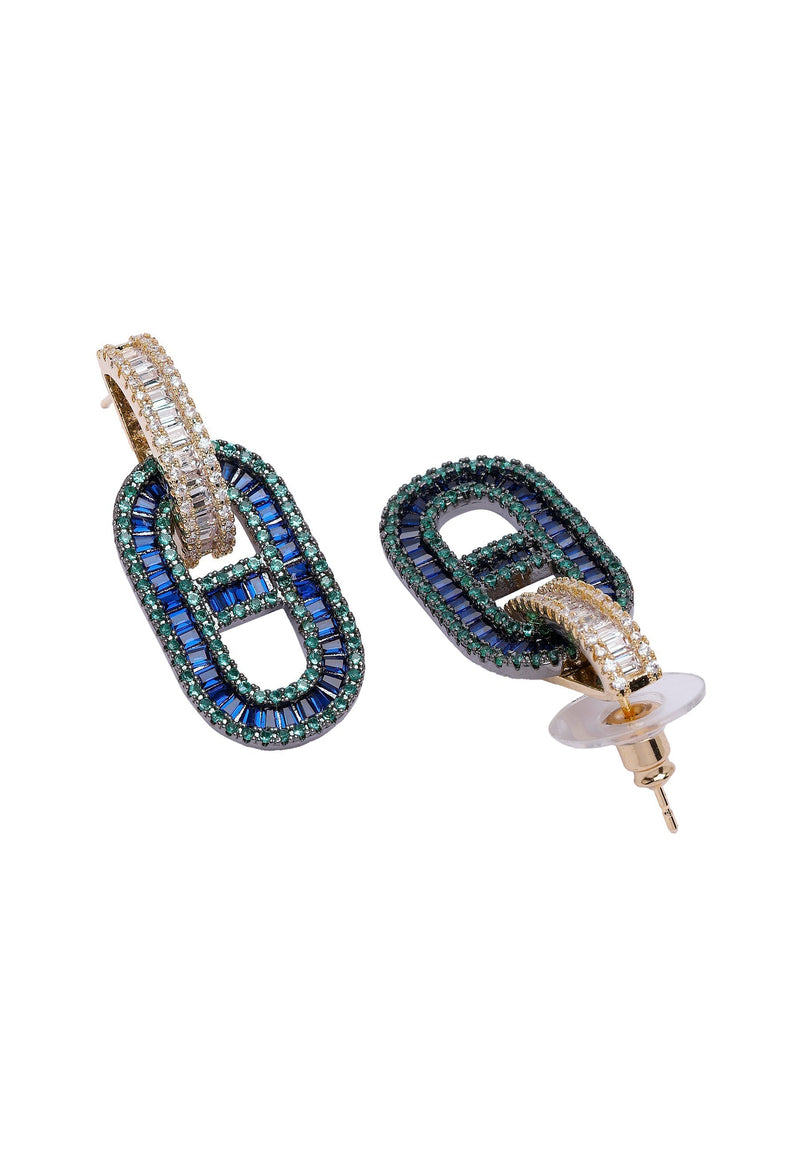 Diva Cylinderical Drop Earrings
