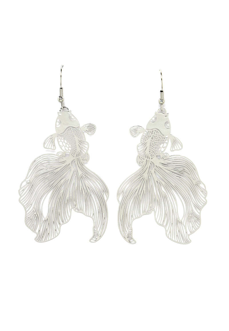 Hollow Fish Shaped Earrings