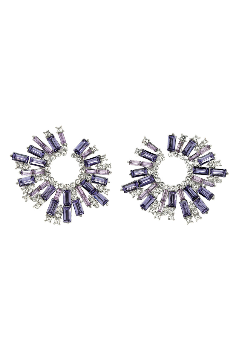 Sparkling Sunbeam Stud Earrings In Lilac