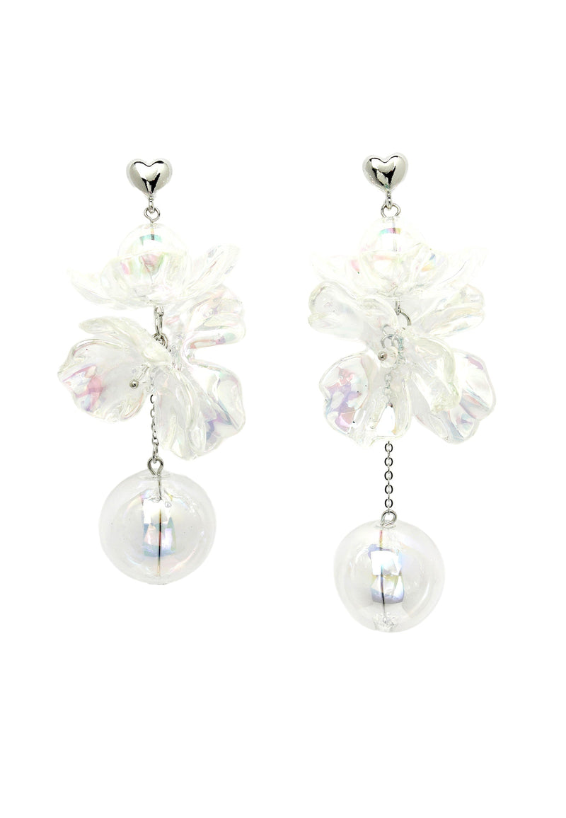 Mother of Pearl Floral Dangling Earrings