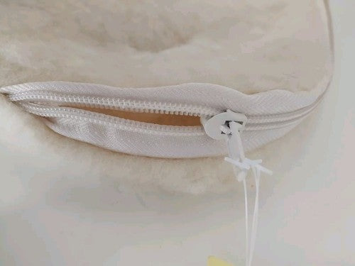 Naturlana S.L Laptop Device Cover Case Protector Wool Cream