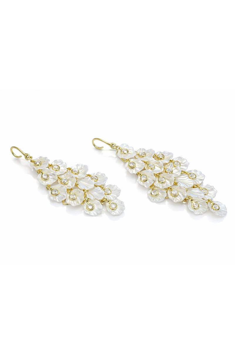 Petal Cluster Chandelier Earrings