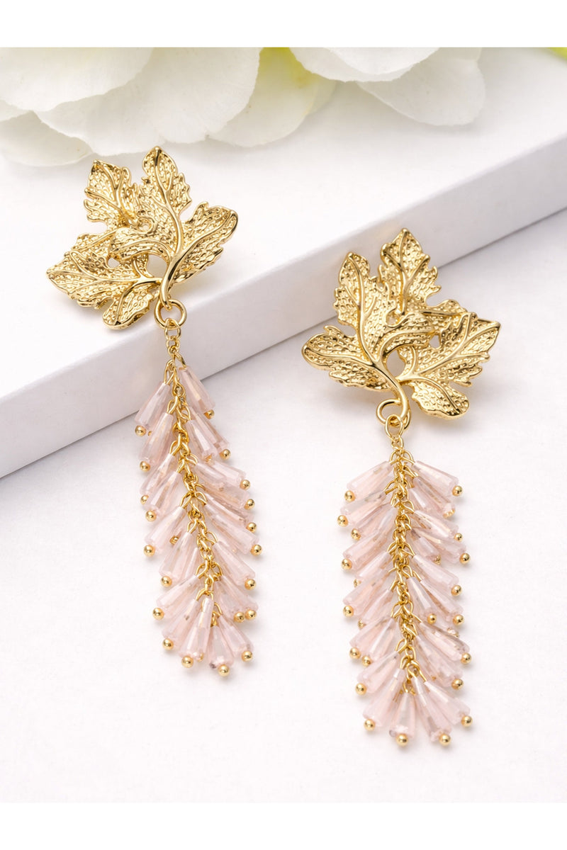 Leaf Branch Drop Earrings