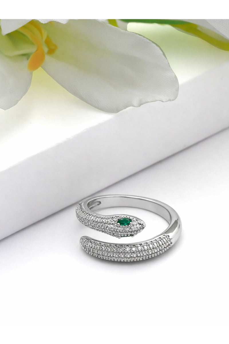 Pavé Serpent Wrap Ring