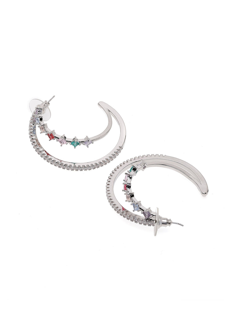 Multi colored Hoop Earrings