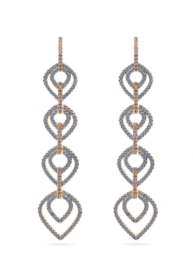 Turquoise Teardrop Dangle Earrings