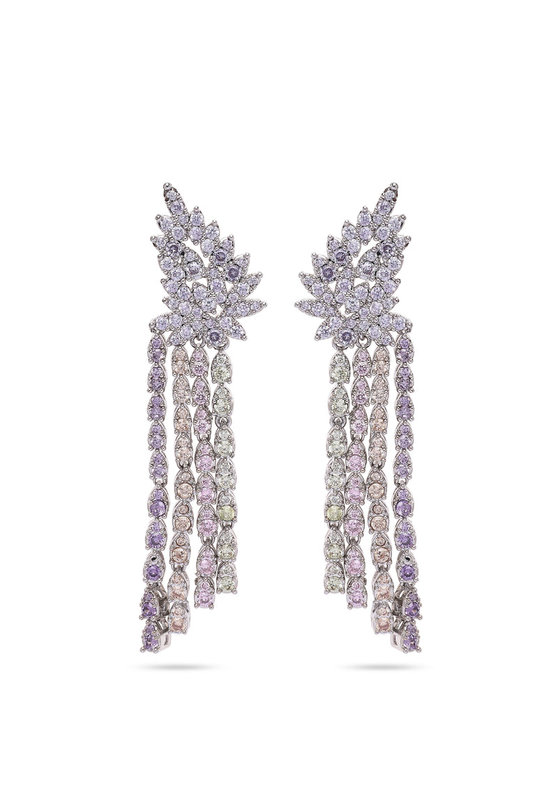 Light Purple Tassel Earrings