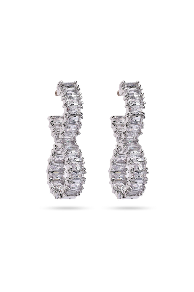 Lustrous Bow Stud Earrings