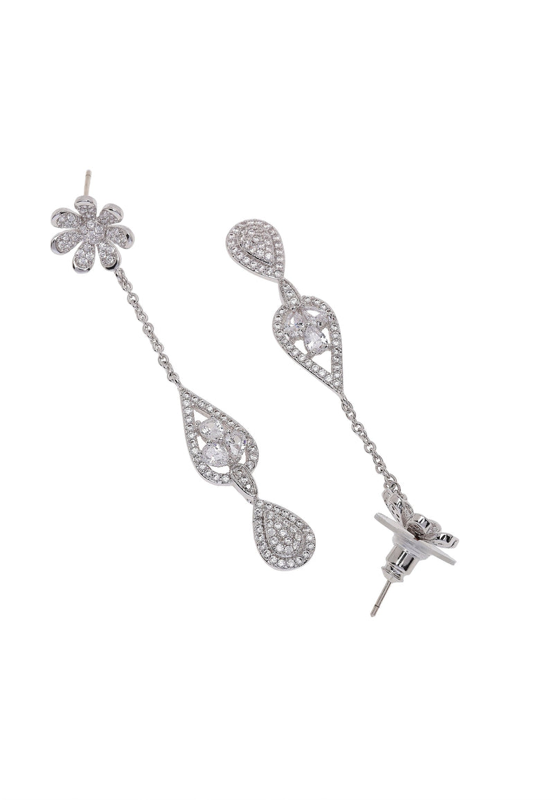 Classy Floral Drop Earrings