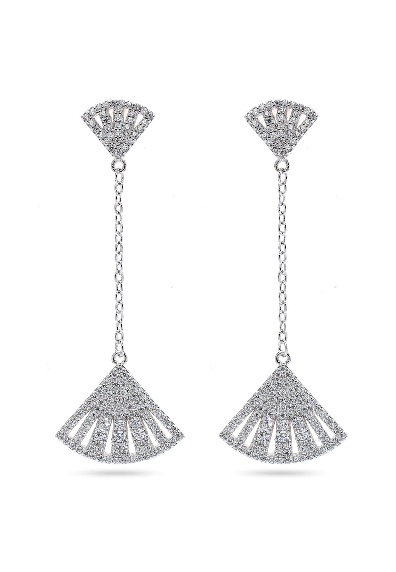 Silver-coloured Seashore Long Earrings