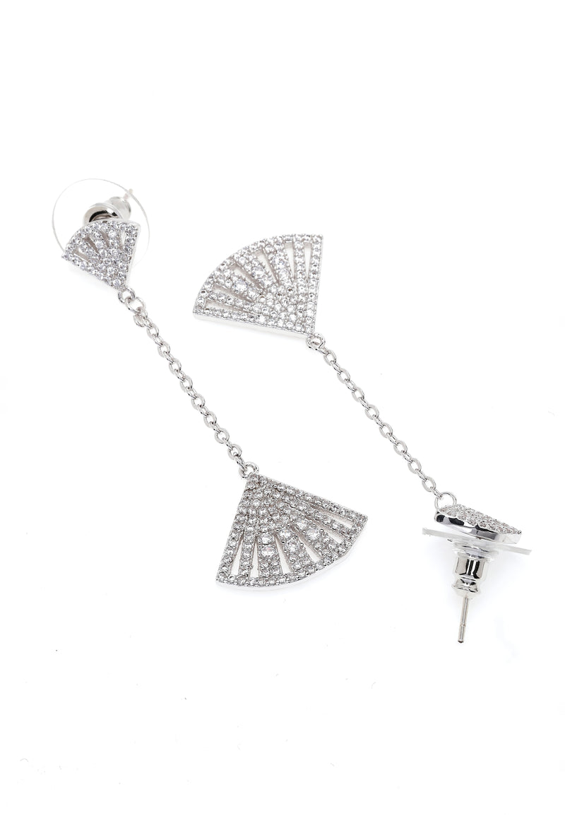 Silver-coloured Seashore Long Earrings