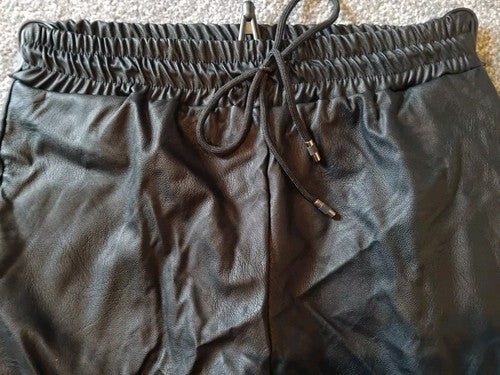 Faux Leather affect Leggings Trousers Women 28 Inch Waist Retro New Ex Display