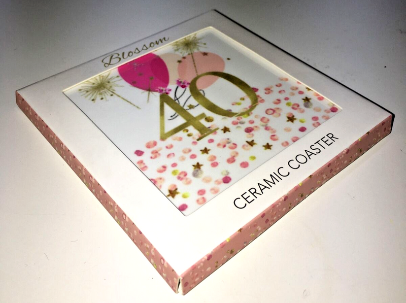 Blossom Ceramic Coaster 40th