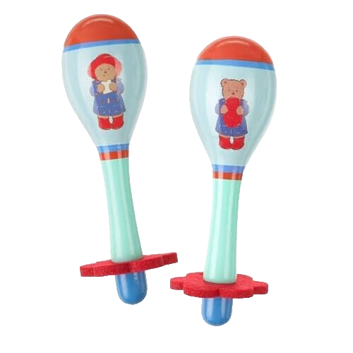 Paddington Bear Maracas Set Musical Play for Children and Toddlers 1-4 Years NEW