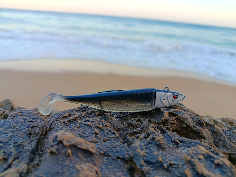 Waylander - Mean Minnow x3 Soft Plastic with Jighead (Lead Free) 27g