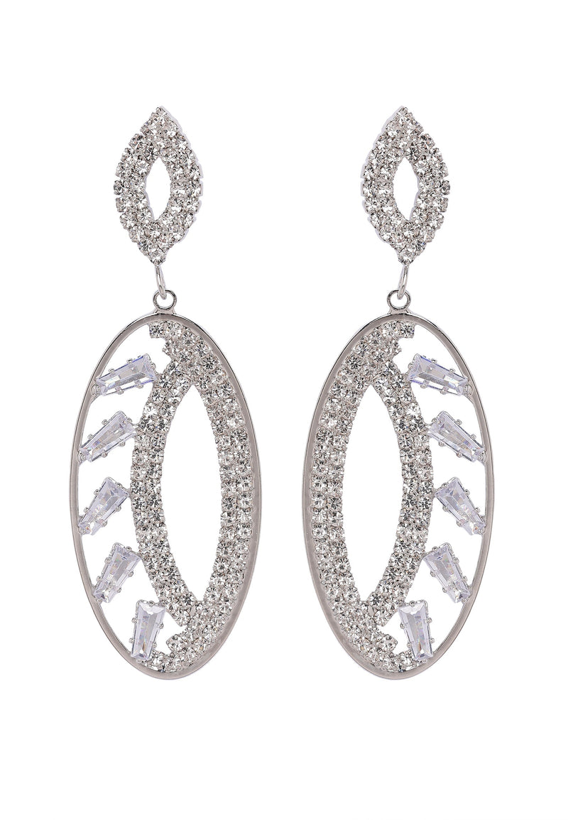 Sparkle Oval Earrings