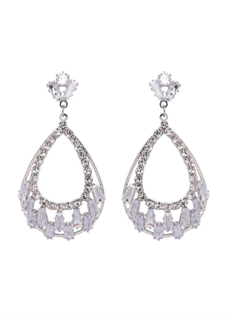 Radiant Teardrop Sparkle Earrings