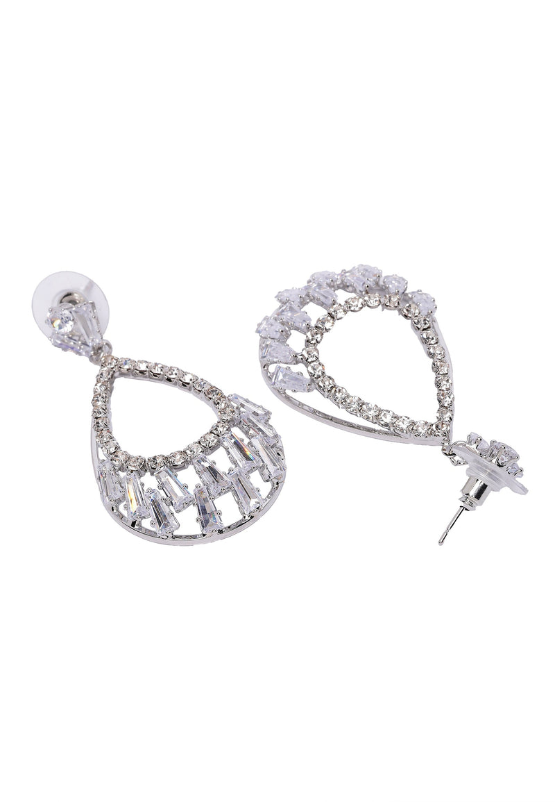 Radiant Teardrop Sparkle Earrings