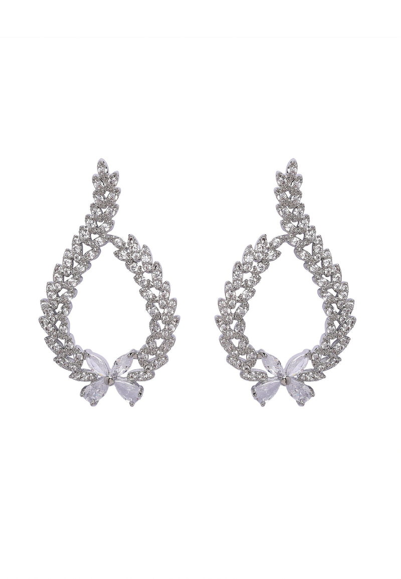 Sparkling Floral Earrings