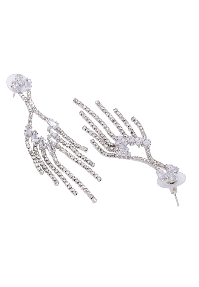 Elegant Sparkling Chain Earrings