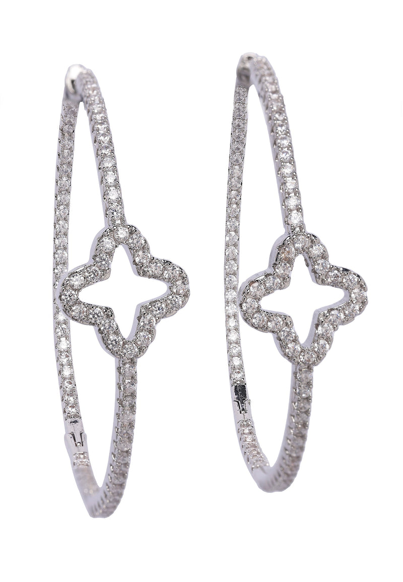 Clover Hoop Earrings