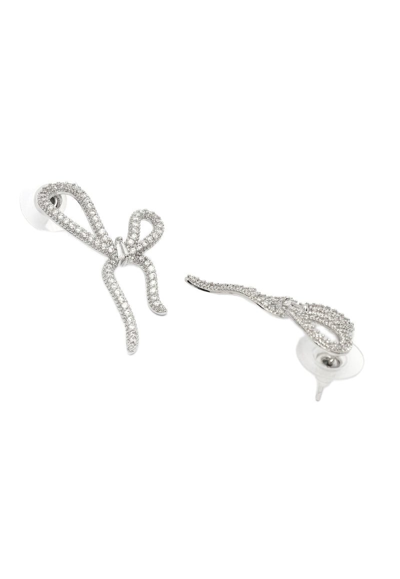 Twinkling Bow Earrings and Necklace Set