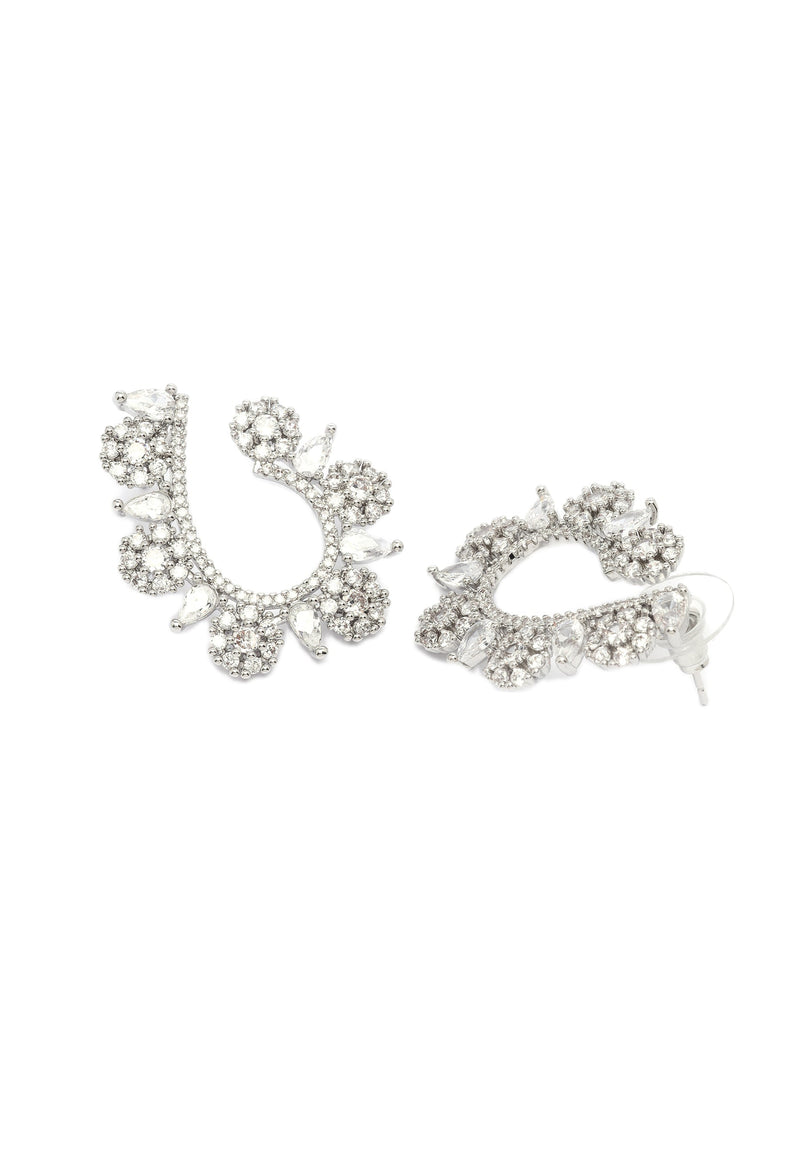 Dainty Floral Earrings and Necklace Set