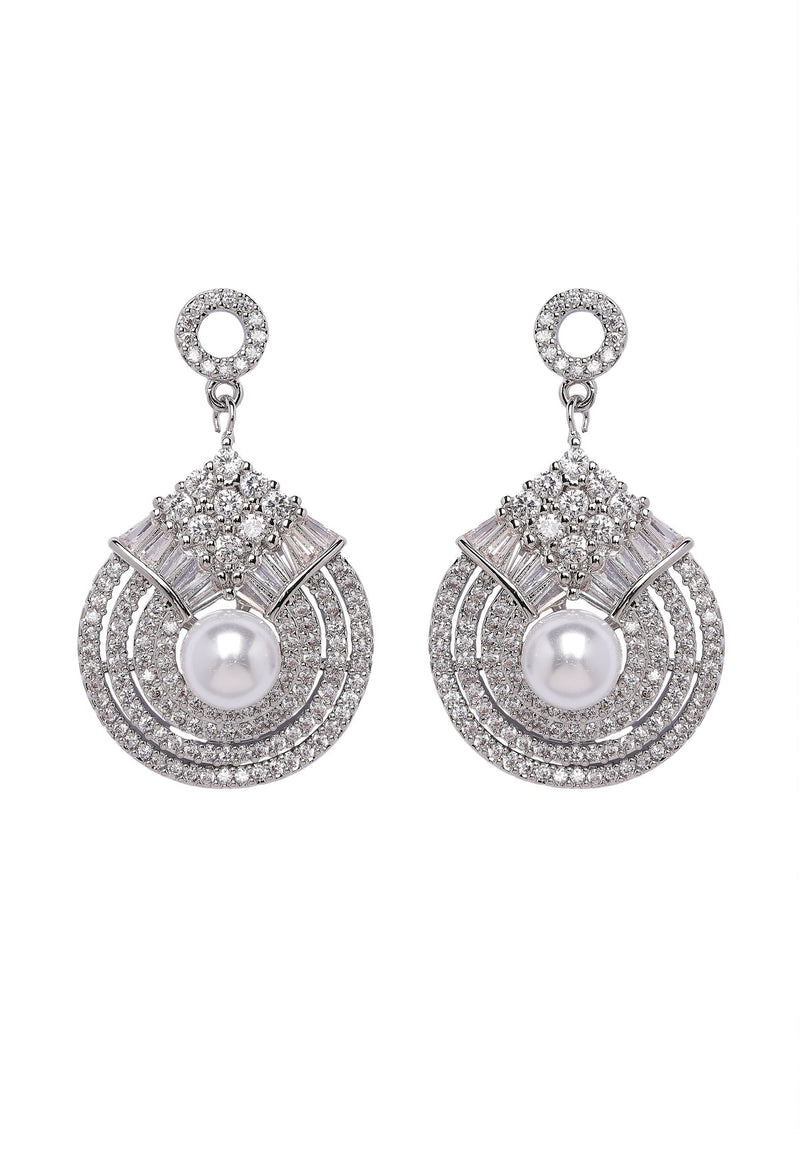 Pearlescent Radiant Drop Earrings