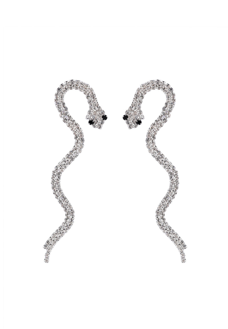 Slithering Serpent Long Earrings