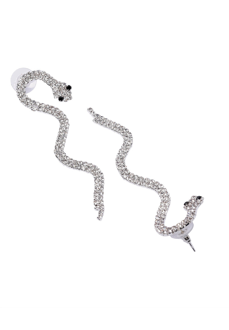 Slithering Serpent Long Earrings