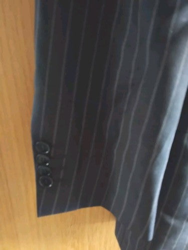 Gritti by Ermenegildo Zegna Navy Two Piece Suit Pin Striped Designer Size 38R