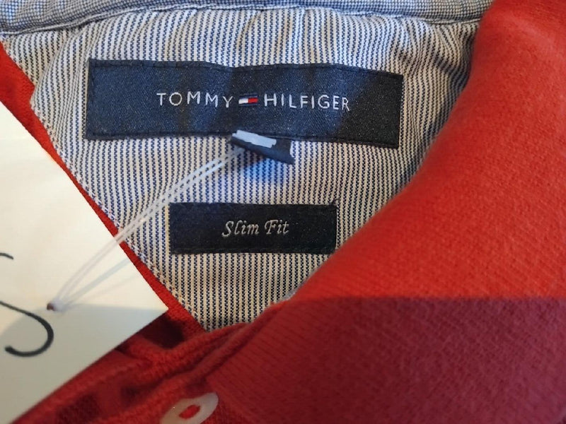 Tommy Hilfiger slim fit polo shirt Clothing red Vintage Designer