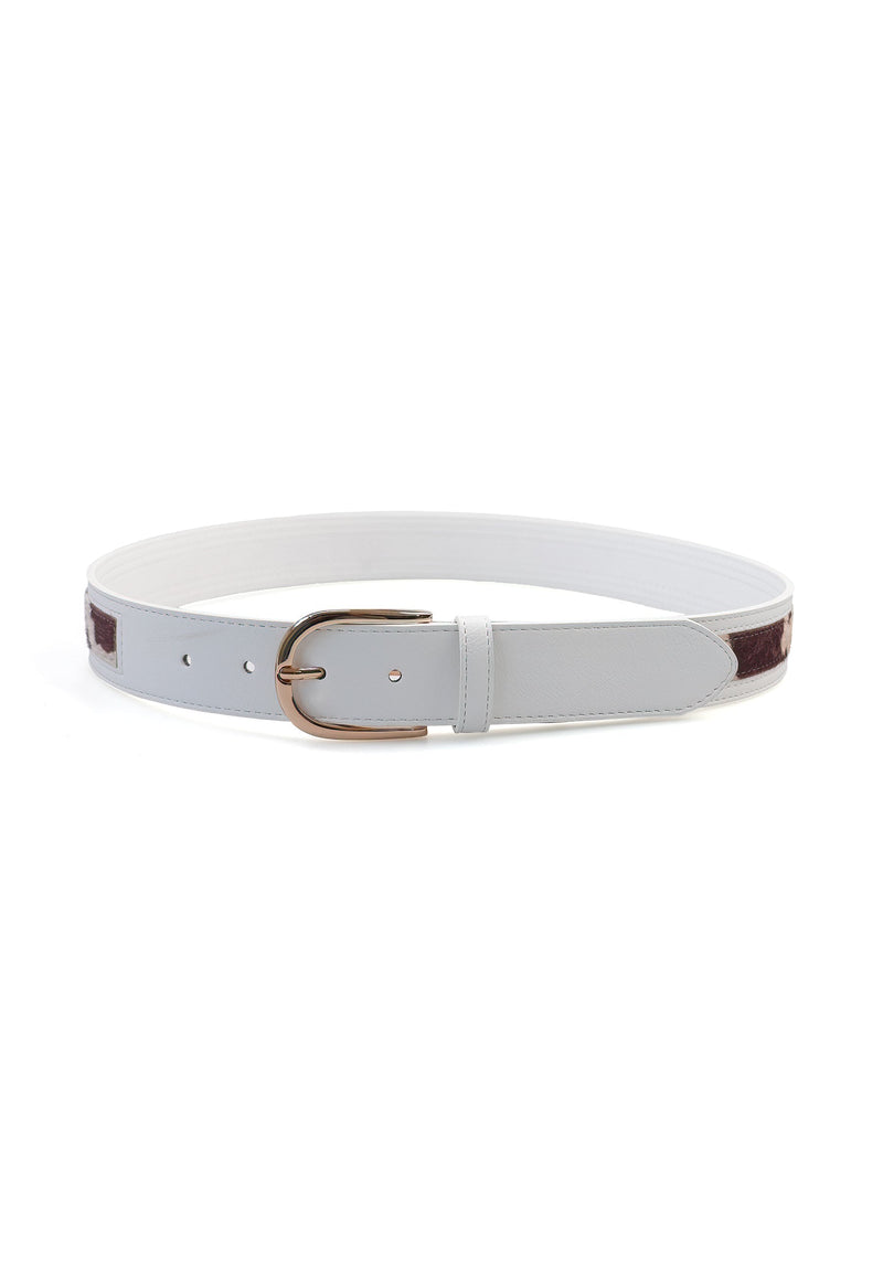 Dual Pattern Snake Print Belt