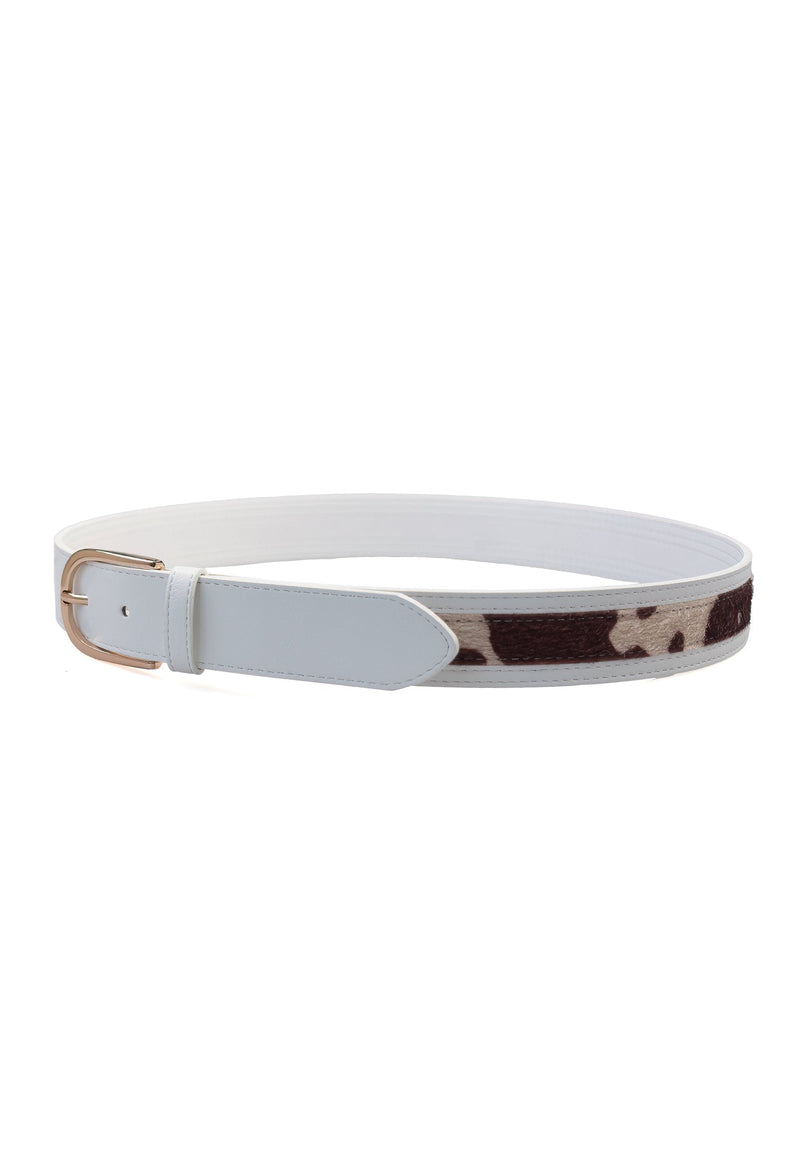 Dual Pattern Snake Print Belt