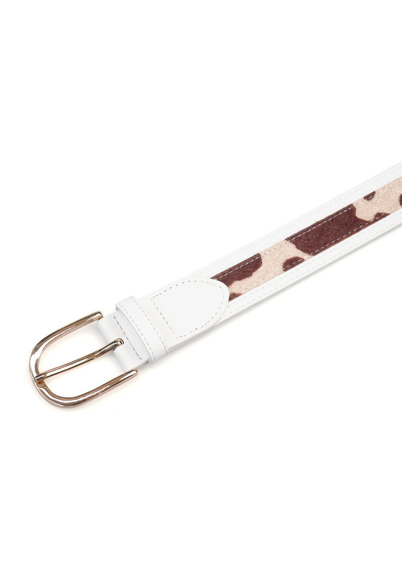Dual Pattern Snake Print Belt