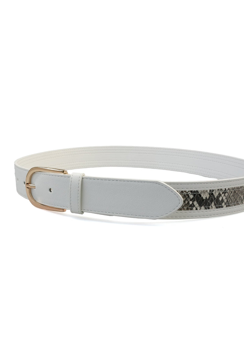Dual Snake Print Belt
