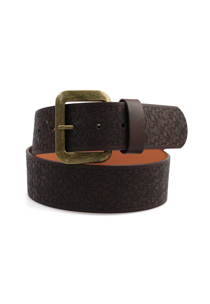 Elegant Brown Broad Belt