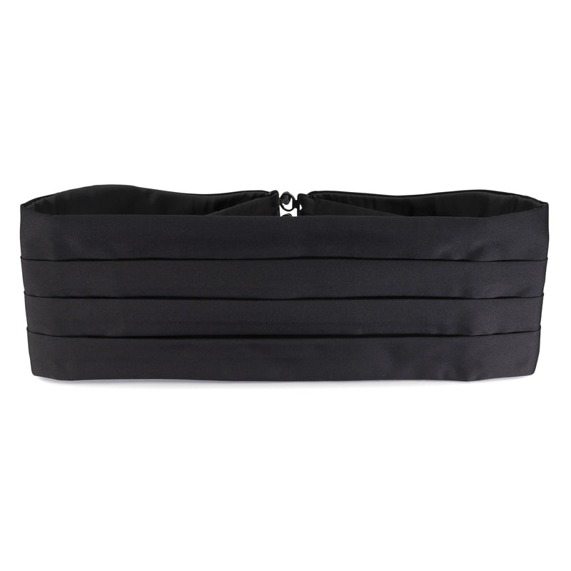 Black Satin Silk Cummerbund