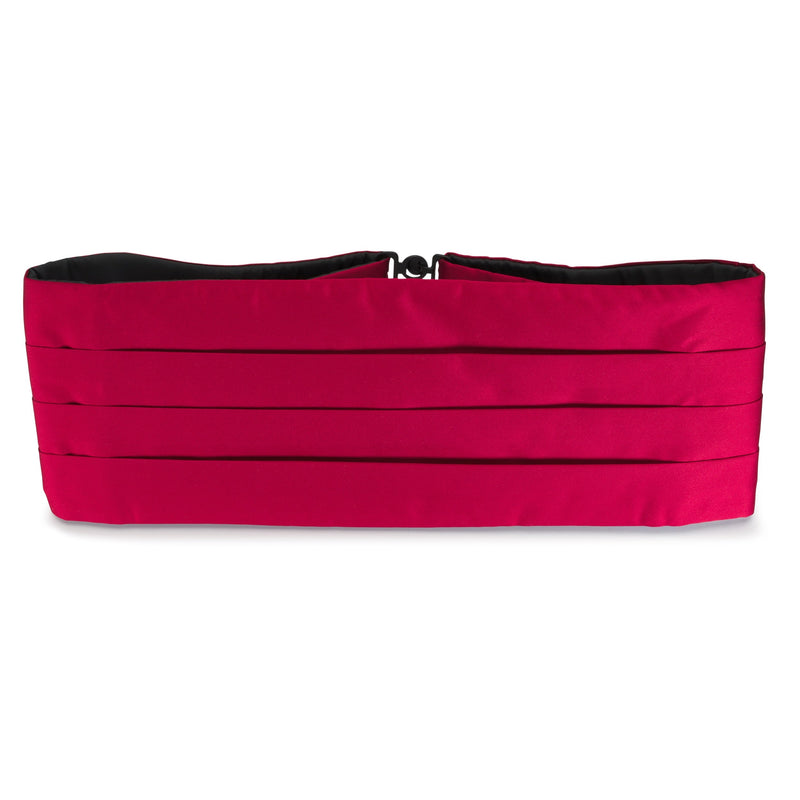 Red Satin Silk Cummerbund